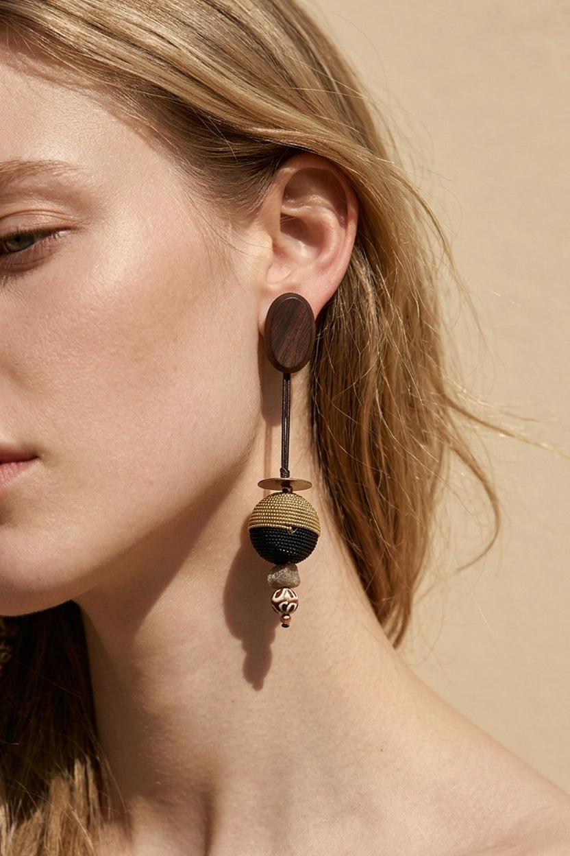 Dune Orbit Drop Earrings