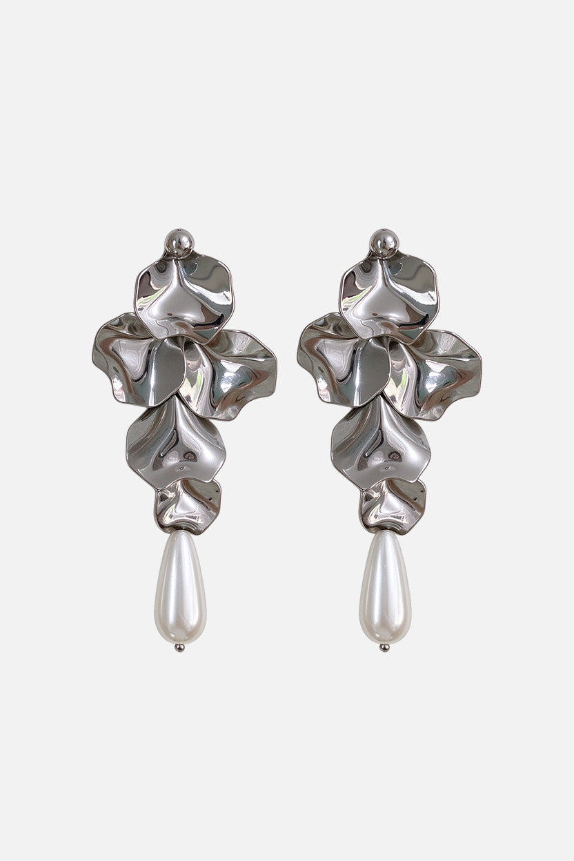 Molten Bloom Drop Earrings