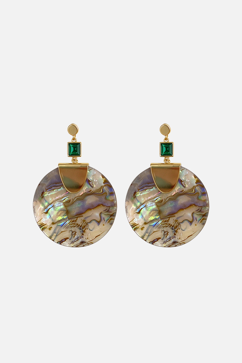 Tidal Mosaic Disc Earrings