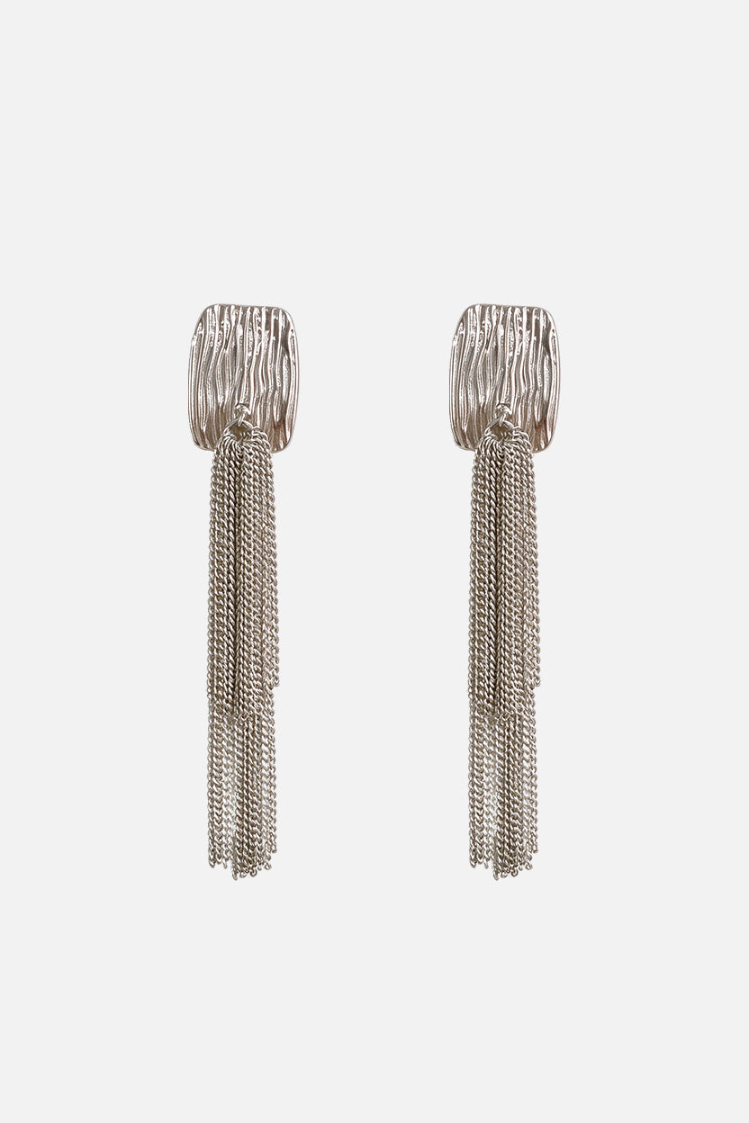 Golden Hour Chain Fringe Earrings