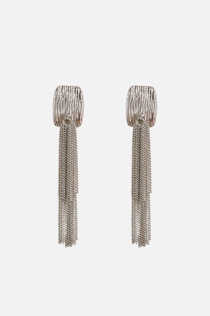 Golden Hour Chain Fringe Earrings